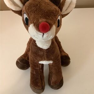 Rudolph the Red Nose Reindeer Stuffed Animal, Preloved